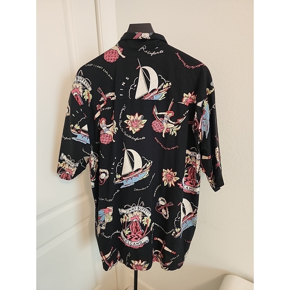 Vintage Koko Island Hawaiian Shirt Mens XL Jimmy Buffett Volcano AOP USA Made - Picture 3 of 15